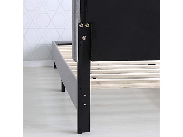 Furinno Laval Bed Frame Cal King, Glacier