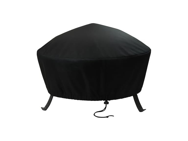 Sunnydaze Decor FI-4018BLK3-INV 40 In Round Fi