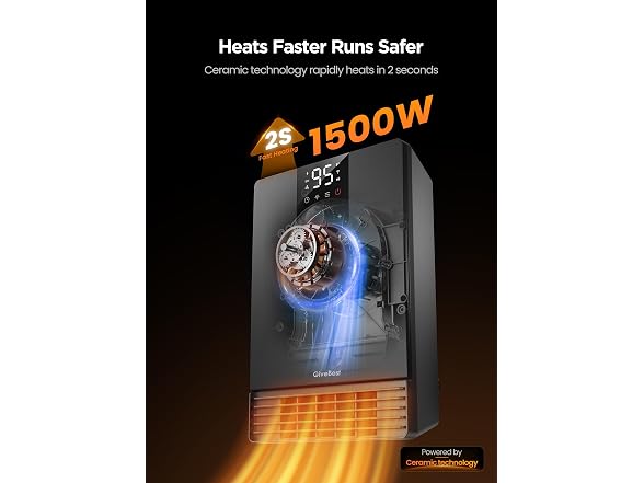 GiveBest Smart Wall Heater, 1500W