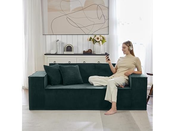 Dark Green 3 Seater