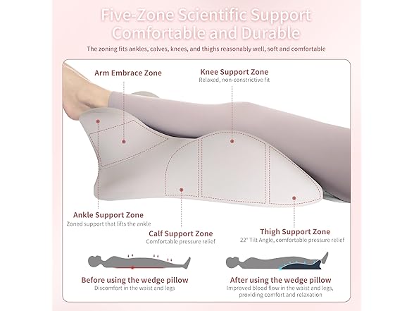 Memory Foam Ergonomic Wedge Pillow