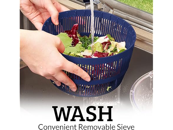5L Salad Spinner w/ Rotary Handle