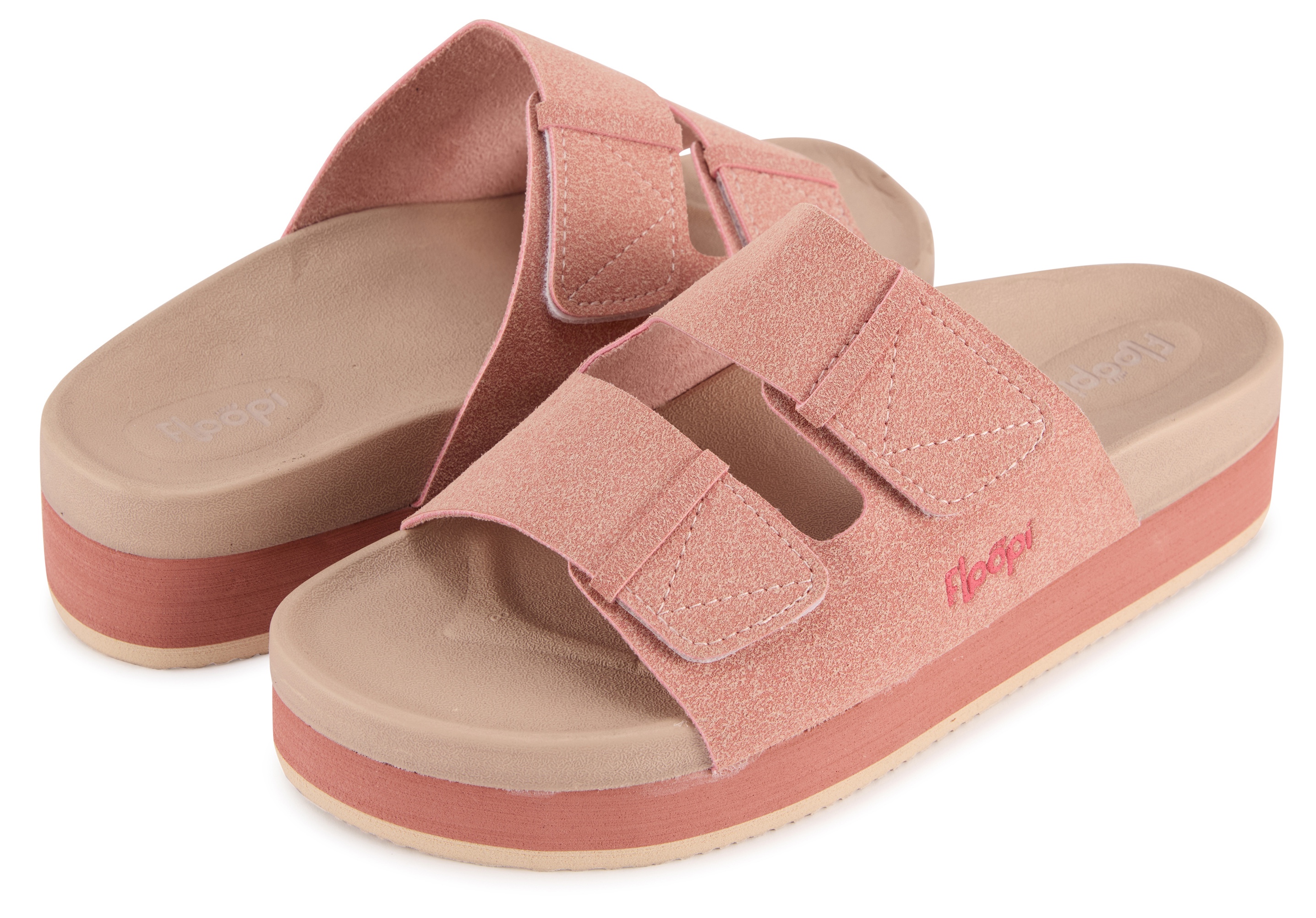 Floopi Womens Microsuede Wedge Slide - Gallery 12