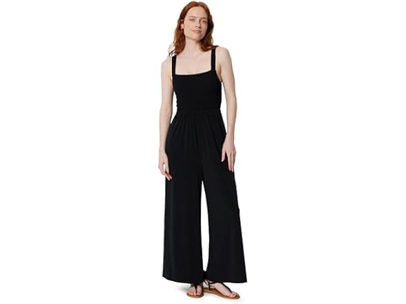 Amazon Essentials Women Square Neck Wide Leg Jumpsuit - Gallery 5