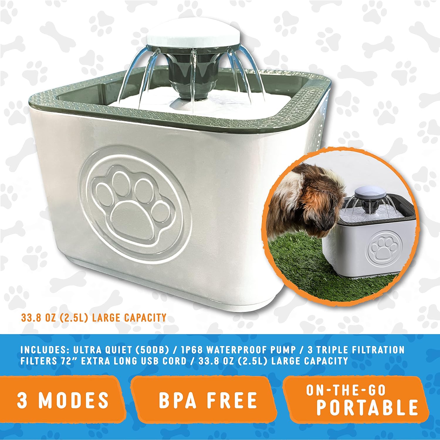 PAW PERFECT Auto Pet Water Fountain - Gallery 12