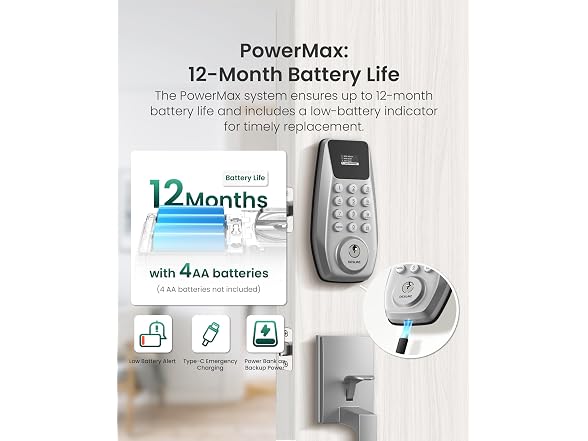 DESLOC C100 Smart Lock with Handle Set