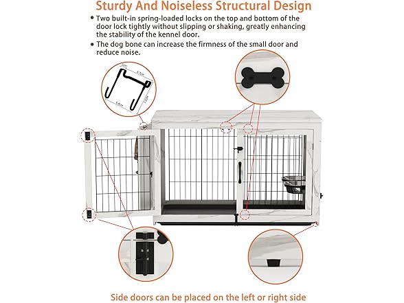 Piskyet Wooden Dog Crate Furniture