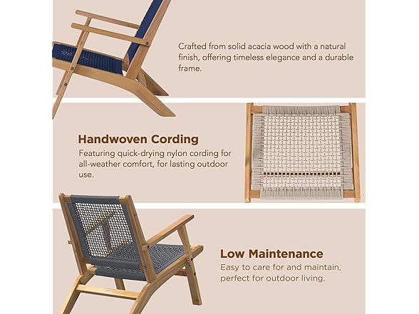 Balkene Home Vega Natural Stain Outdoor Chair