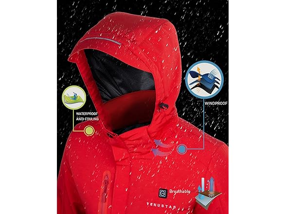 Venustas Women's Heated Jacket with Battery Pack 5V, Heated  (Open Box)