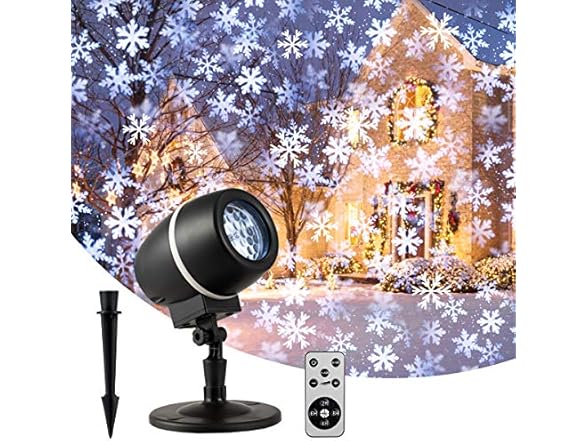 LED Snowflake Projector w/Remote