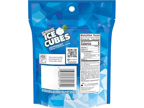 ICE BREAKERS ICE CUBES Sugar Free Gum