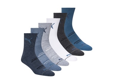 $17.99, Was $36, 50% Off! PUMA Men's 12-Pairs High Quarter Crew Socks dealfomo