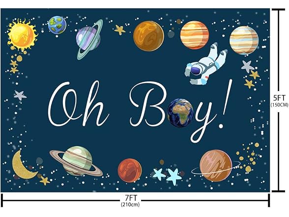 MEHOFOND Outer Space Baby Shower