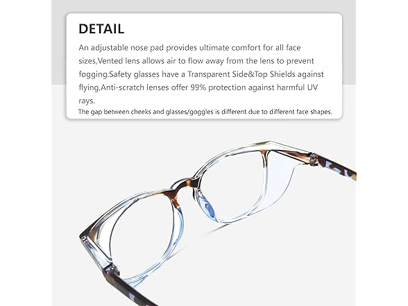 LeonDesigns Safety Glasses Anti-Fog