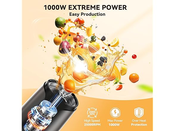 TECKNET BC1918625080009 Bullet Blender for Smoothies