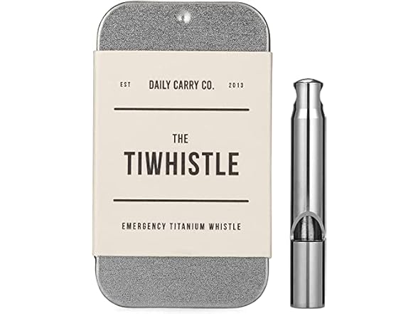 DAILYCARRYCO. Titanium Emergency Whistle