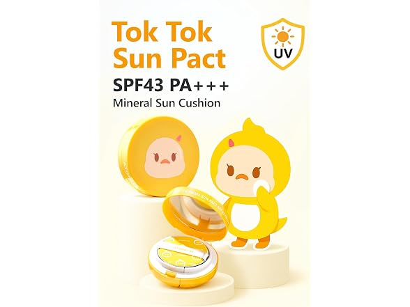 Atopalm Tok Tok Facial Sun Cushion SPF43 15g
