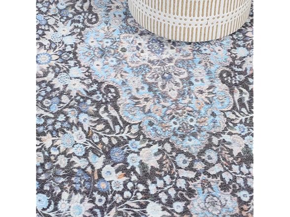 Superior Modern Geometric Floral Medallion Indoor Area Rug
