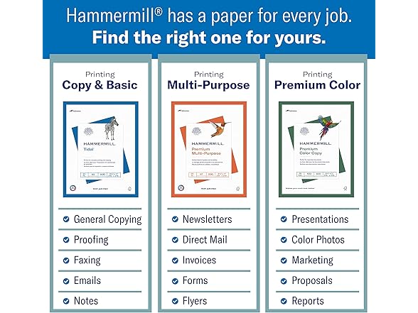 Hammermill Printer Paper, Tidal 20 lb