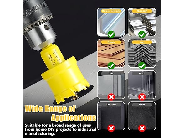 4PCS Carbide Hole Saw Kit