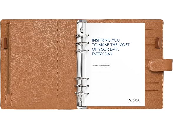 Filofax Norfolk Organizer, A5 Size, Almond