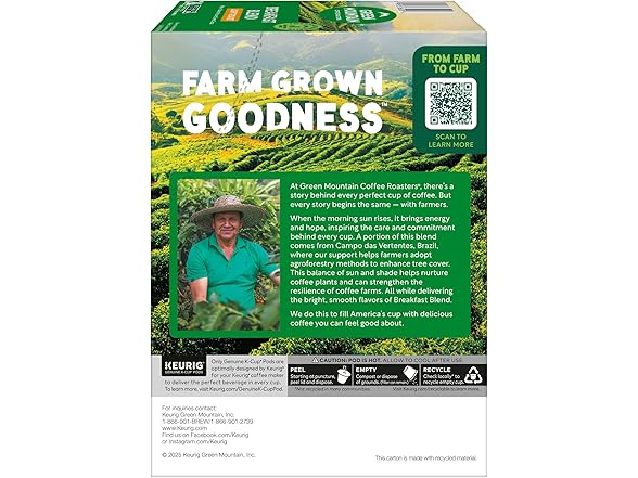 96CT Green Mountain Coffee Roasters Breakfast Blend