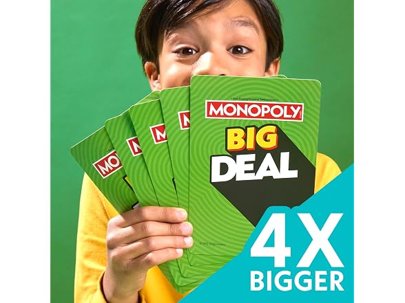 Monopoly Deal Card Game Oversized Giant Fun Adults