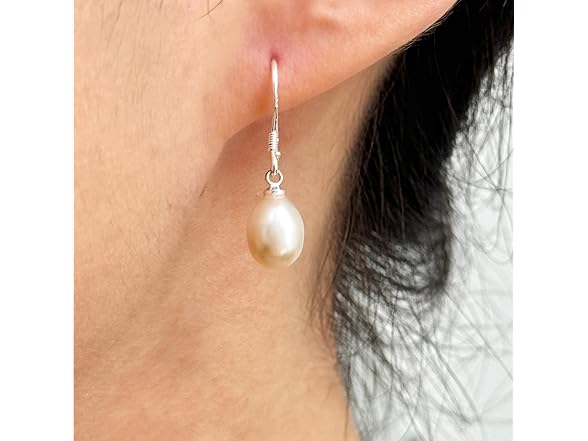 RueraHoo Pearl Earrings 925 Sterling Silver