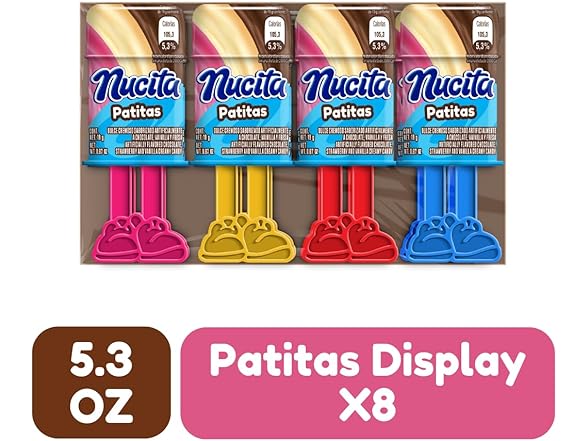 Nucita Patitas Choc Vanilla Strawberry 5