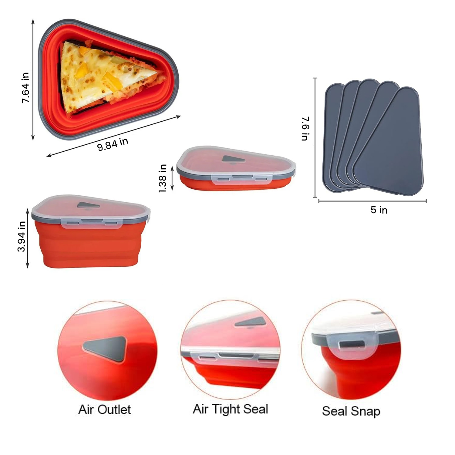 Reusable Pizza Storage Container - Gallery 6