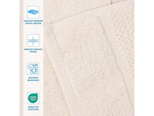 Superior 12PC Hotel Quality Super Soft Small Towels