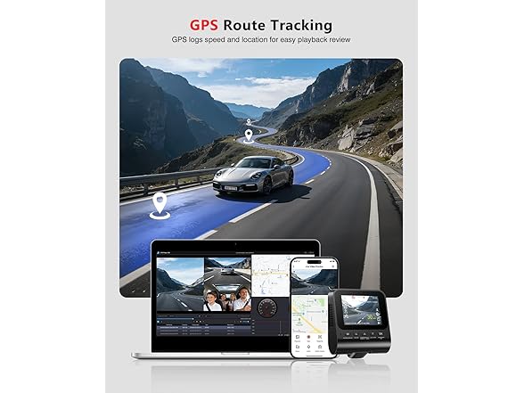 JZONES 4K Dash Cam Front and Rear