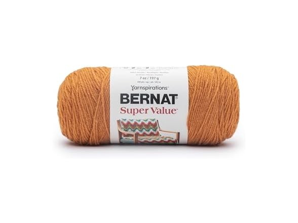 Bernat Super Value Solid Yarn-Masala
