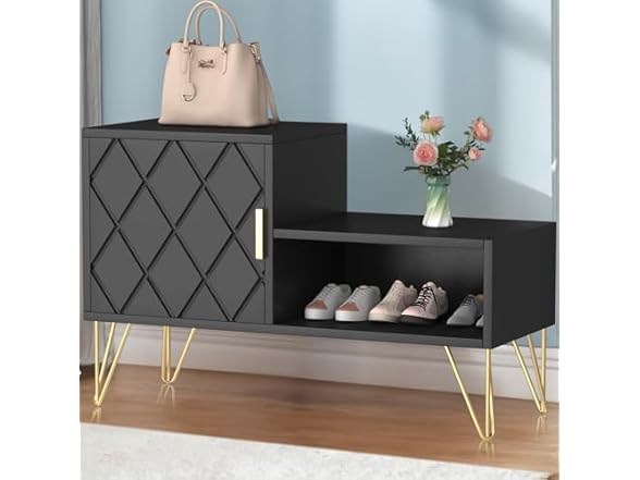 yoyomax Black Storage Bench