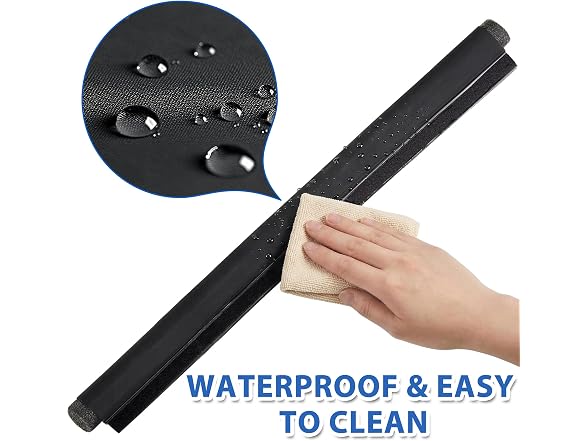 MAXTID GAR-117 (2 Pack) 36in Door Draft Stopper Black