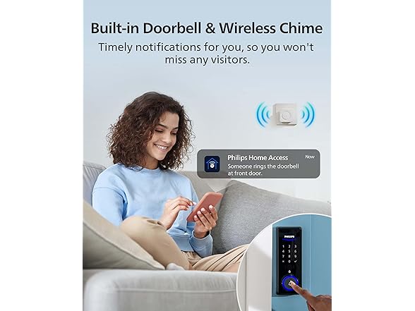 Philips Palm Vein WiFi 2-in-1 Doorbell+Smart Lock