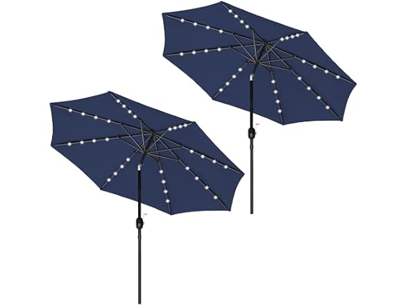 YSSOA 9ft/10ft Outdoor Market Patio Umbrella