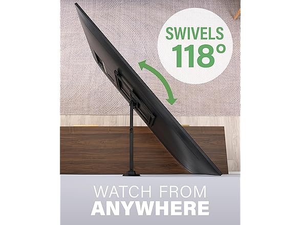 SANUS Height Adjustable Full Motion TV Wall Mount for 32” to 65” TVs – Raise or Lower TV 3” After Install – Maximizes Compatibility with Your Setup – 3 Step DIY w/Smooth Extension, Tilt & Swivel (Open Box)