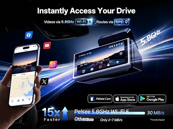 petsee S3 4K+2.5K Dual Dash Cam