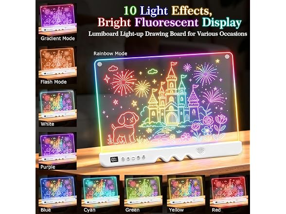 16in LED Drawing Board with Music & Lights