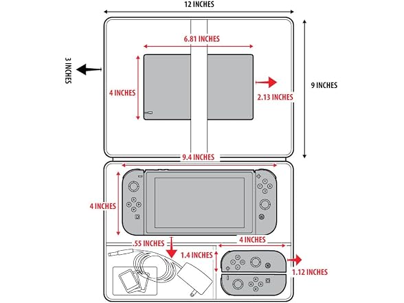 USA Gear Electronics Travel Organizer Tech Inter