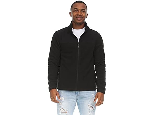 Swiss Alps Fleece Jacket (XL) Black