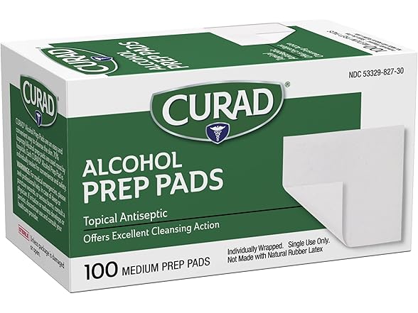 Curad Medium 2-Ply Sterile Alcohol Prep Pads