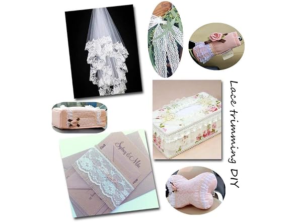 3 Rolls 10 Yards Floral Lace Ribbon Lace