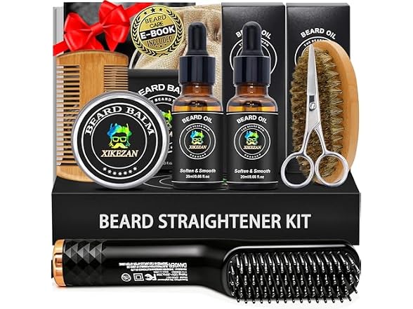 Beard Straightener Grooming Kit