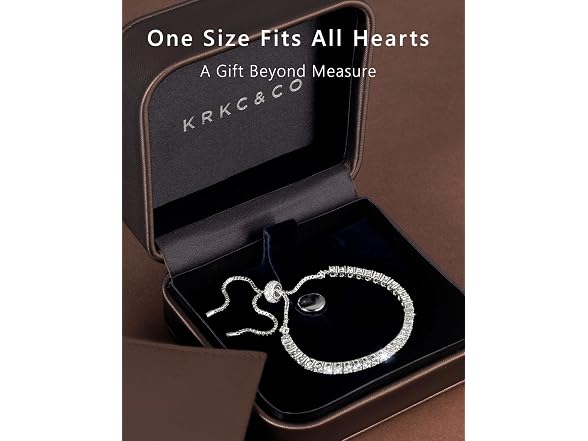 KRKC&CO NS612037 Moissanite Tennis Bracelet