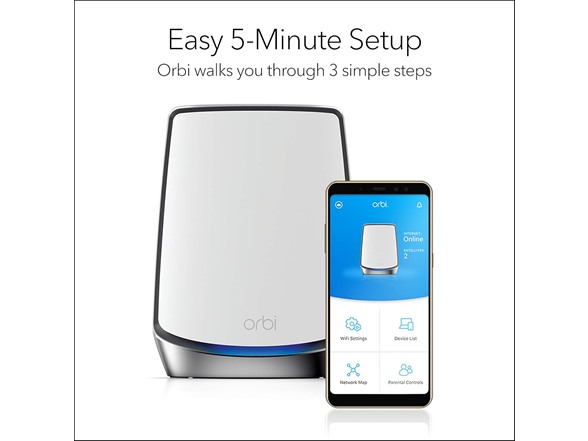 NETGEAR Orbi AX6000 Tri-Band Mesh, 3-Pack