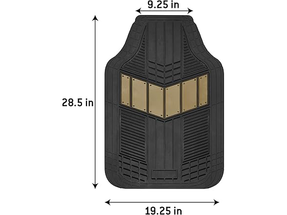 MOTOR TREND DualFlex™ Rubber Car Floor Mat