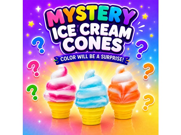 Titan Squishy Sensory Relief, Ice Cream Cone, 3PK