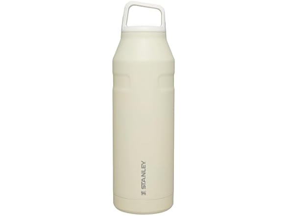 Stanley IceFlow Cap and Carry Water Bottle, 50oz, Cream Glimmer